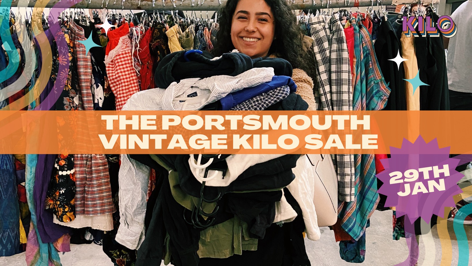 The Portsmouth Vintage Kilo Sale at Mountbatten Centre, Portsmouth on
