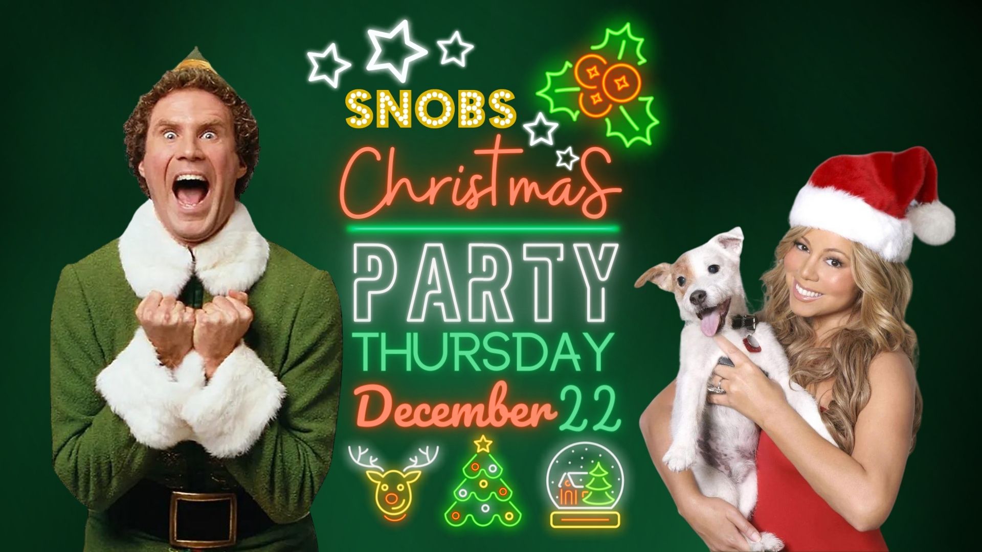 Birmingham’s BIGGEST Thursday night Christmas Party – 22nd December at Snobs