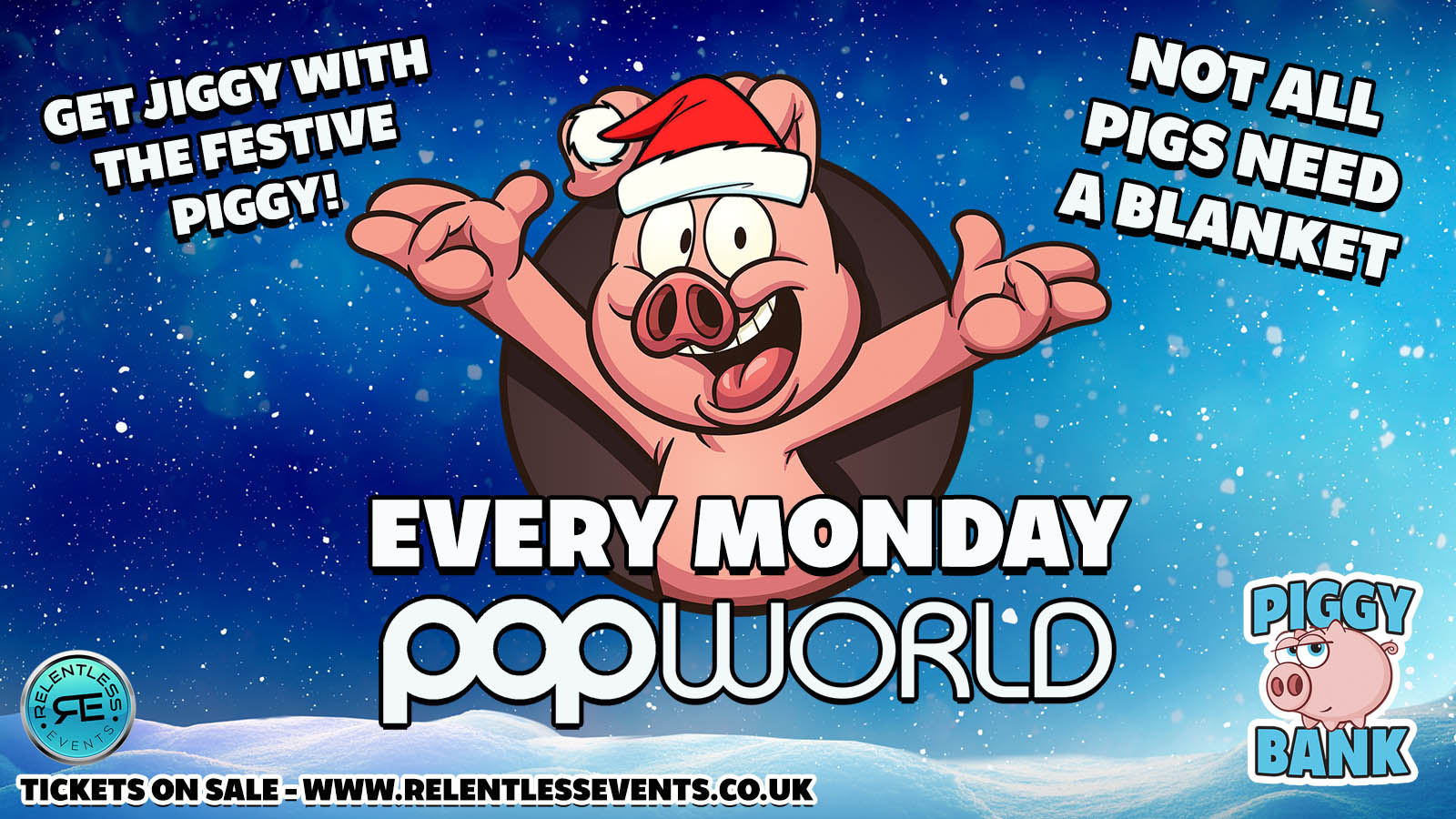 Festive Piggy Bank at Popworld Birmingham