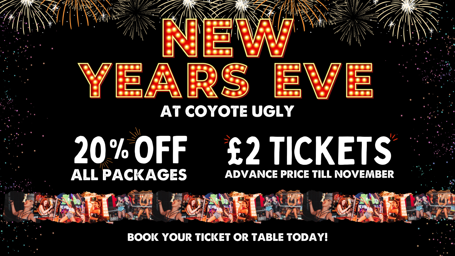 New Year's Eve Party (NYE) // Coyote Ugly Cardiff // Get Me In! at