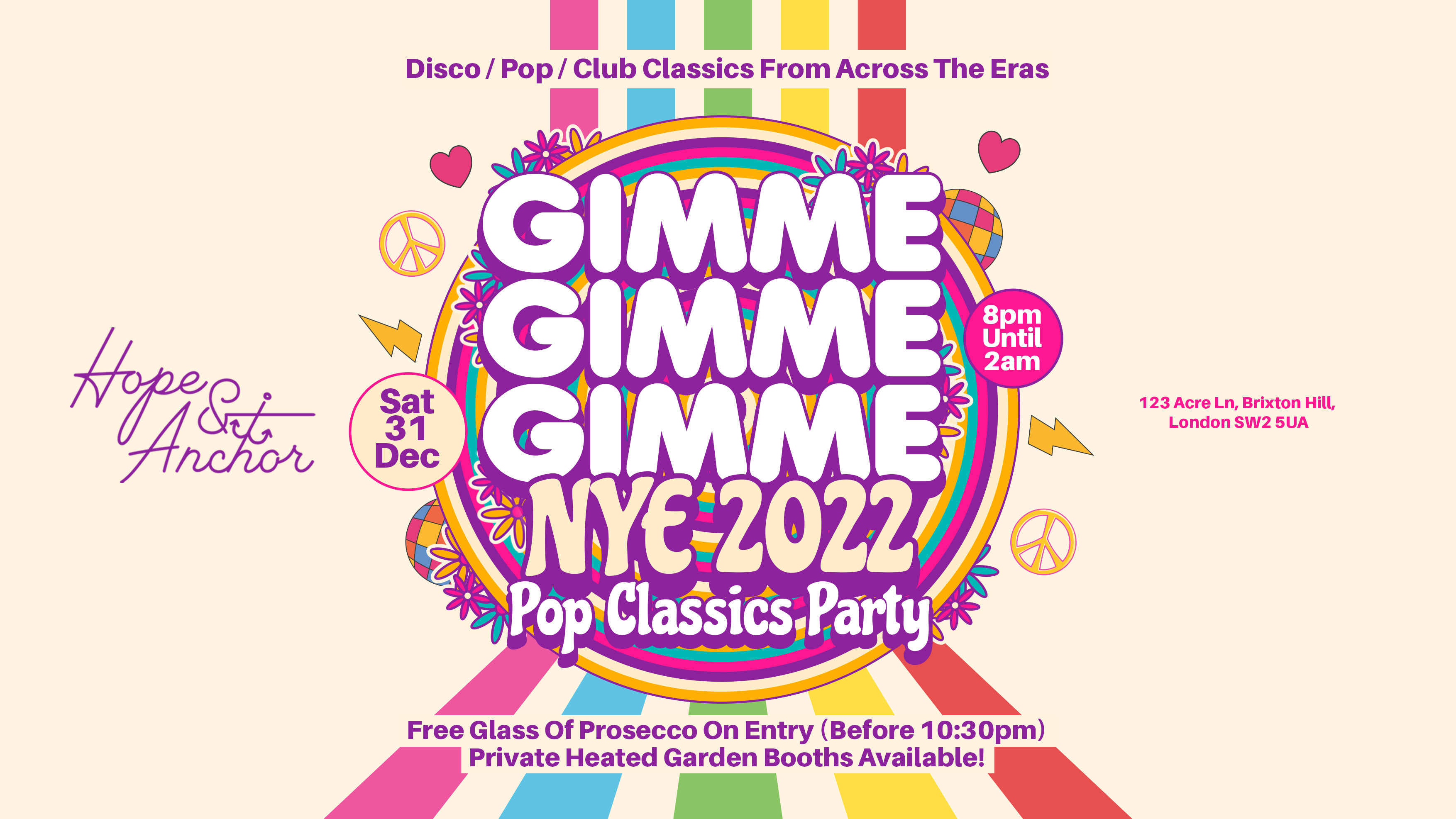 GIMME GIMME GIMME – The Pop Classics NYE Party!