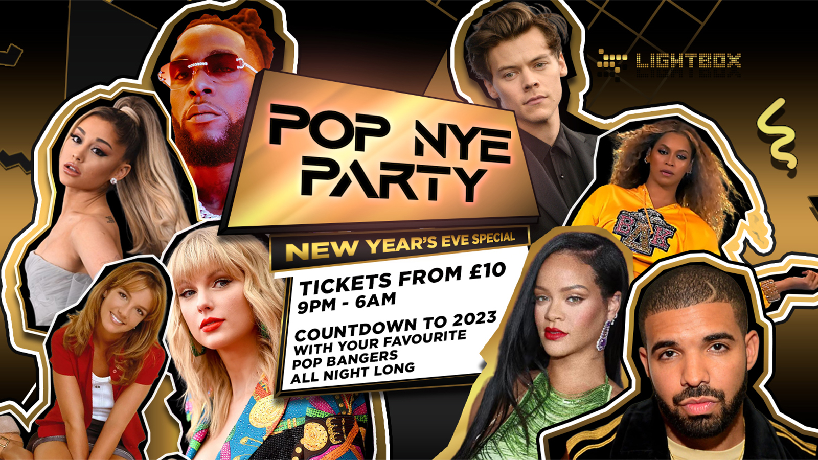 New Year's Eve! Pop Party Pop All Night Long at Lightbox, London on