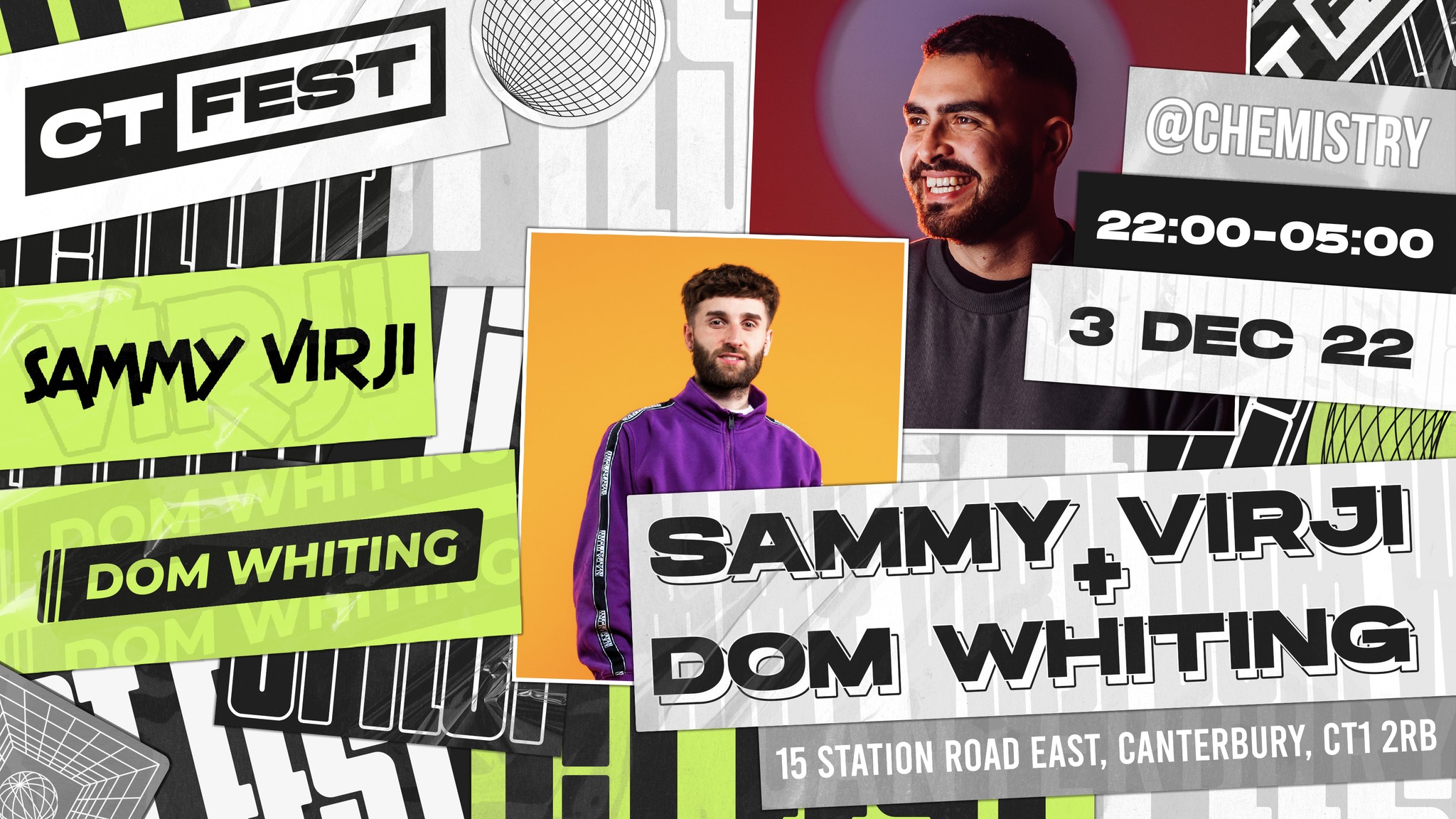 CT Fest ∙ SAMMY VIRJI & DOM WHITING *only 10% tickets left* at Club ...