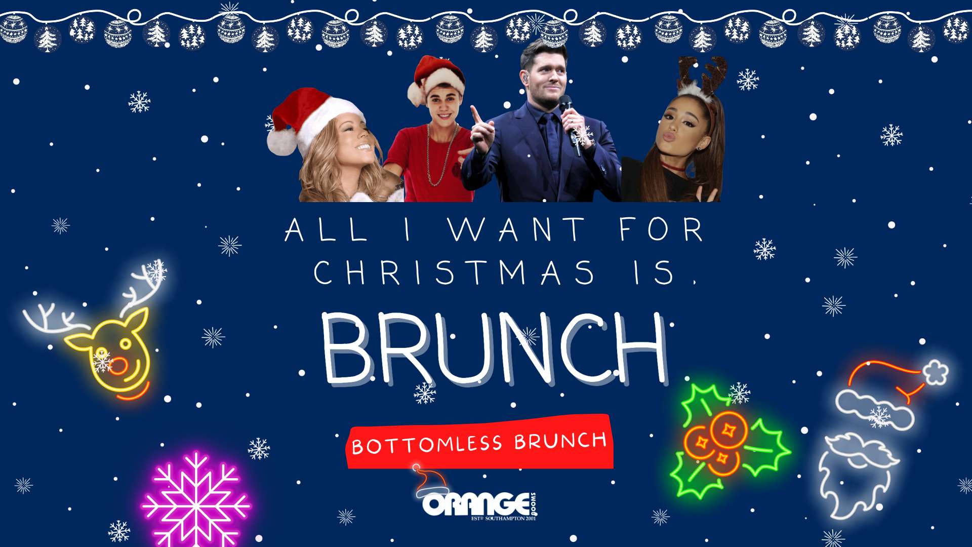 All I want for Christmas is Brunch! Christmas Bottomless brunch! at