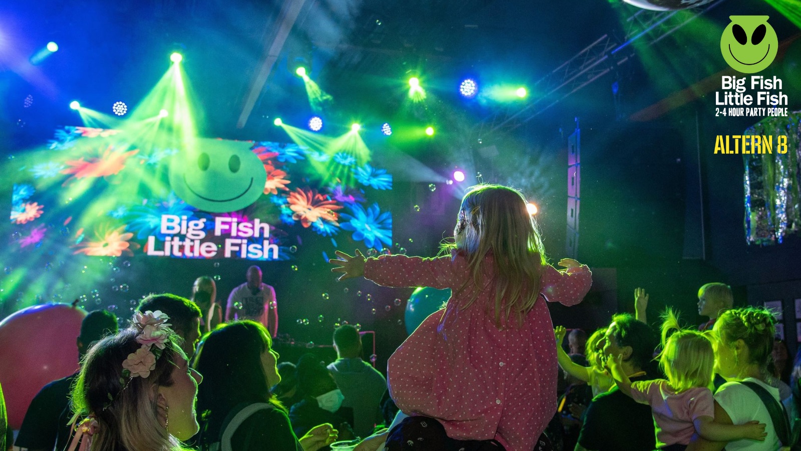 Big Fish Little Fish SHREWSBURY Intergalactic Family Space Rave – ALTERN8 Live