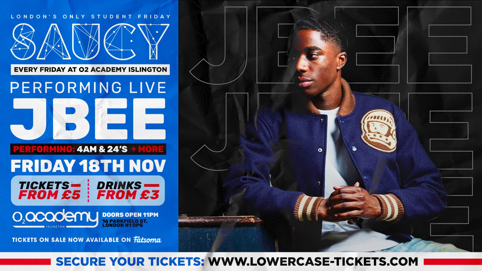 SAUCY FRIDAYS 🎉 – LIVE PERFORMANCE FROM JBEE!