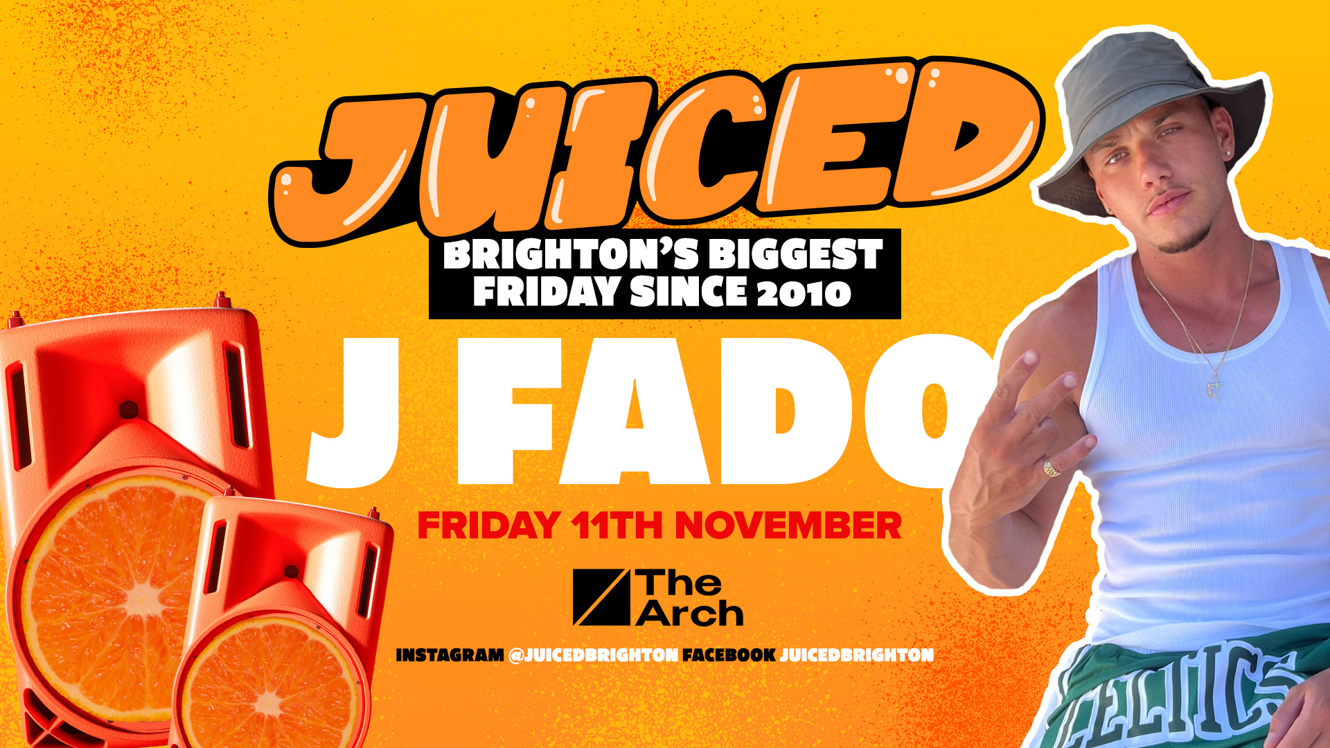 JUICED Fridays presents J FADO Live at The Arch | Friday 11th November