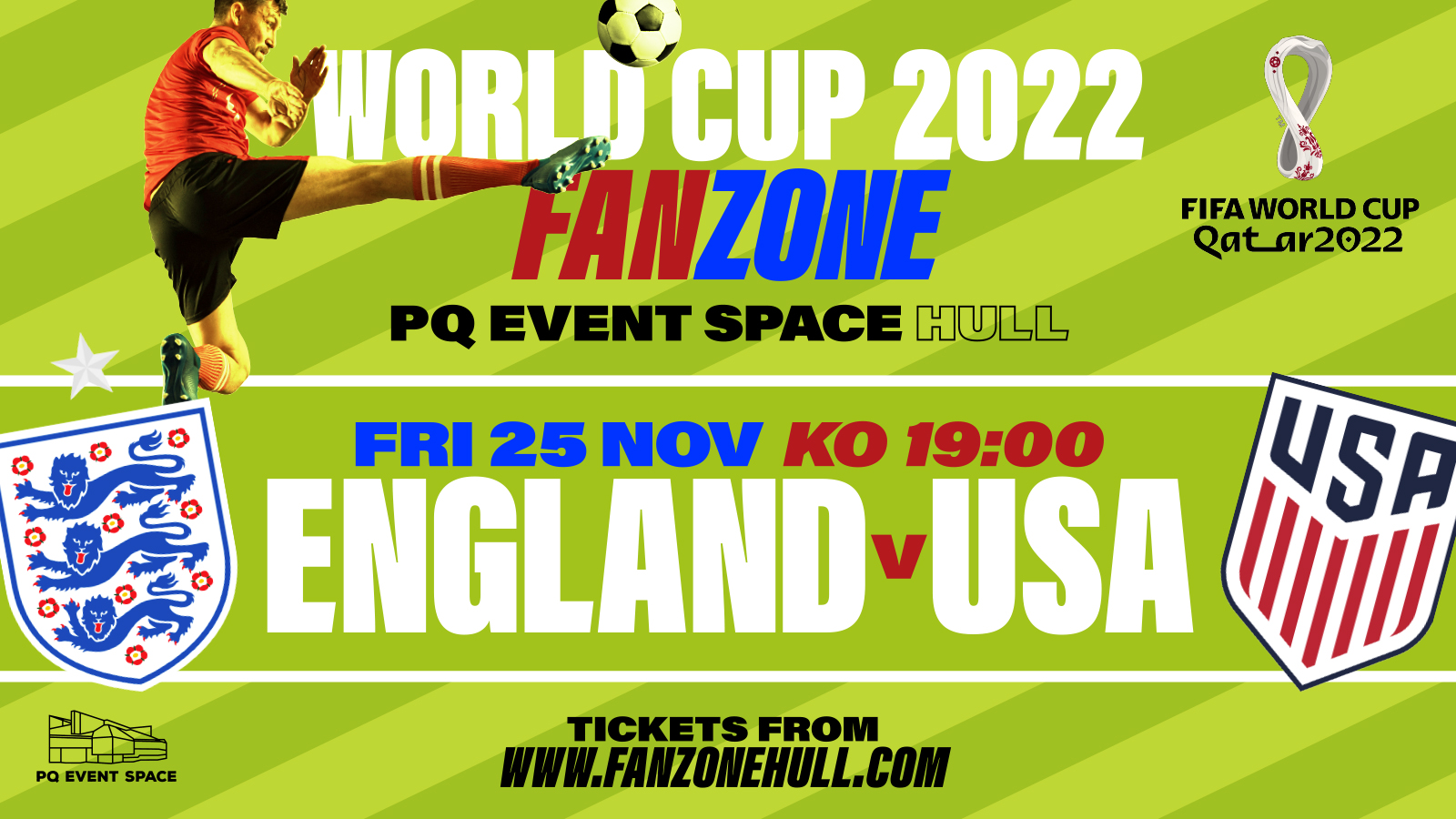 England VS USA – 7pm Kick Off – World Cup 2022