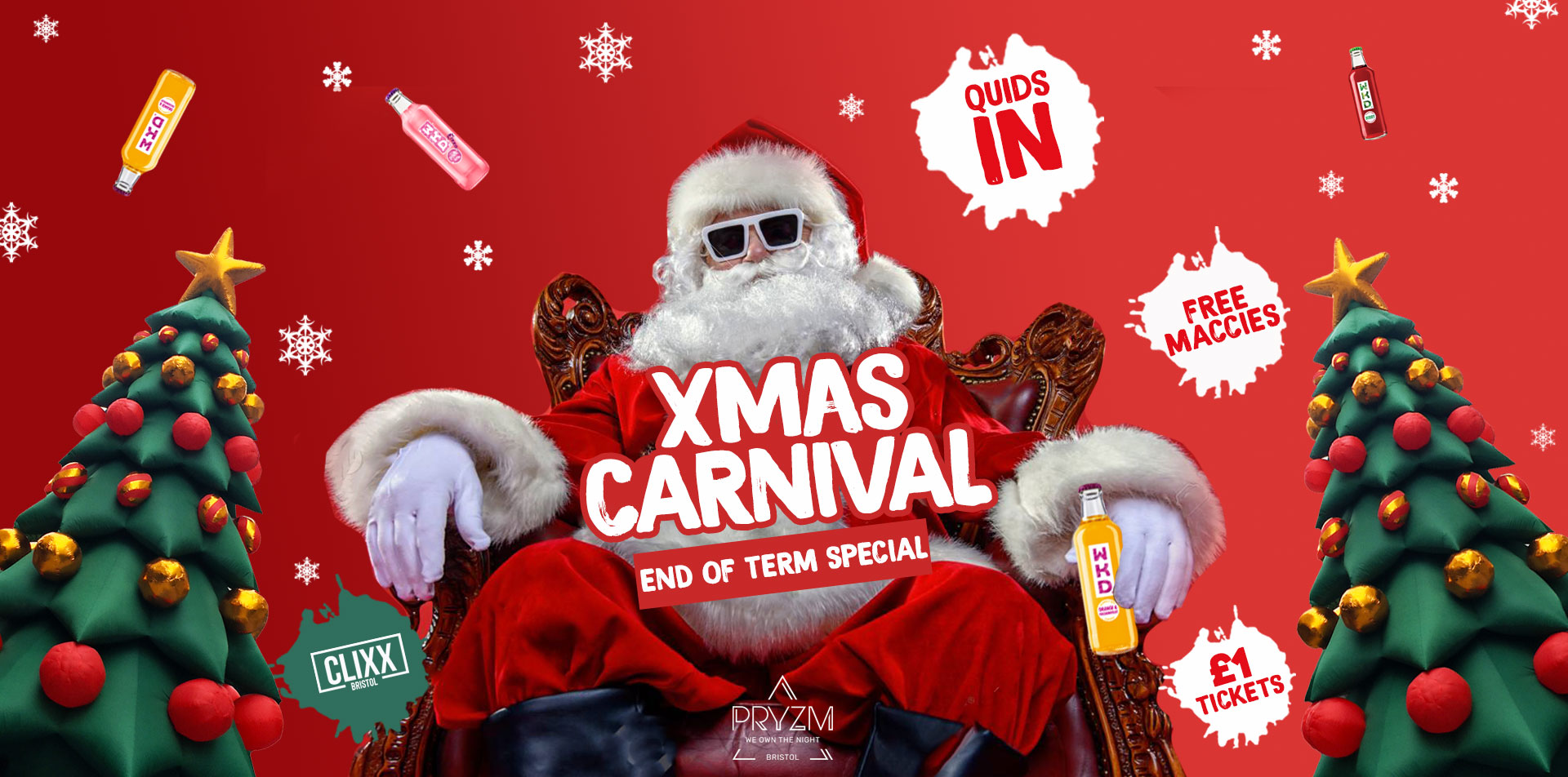 QUIDS IN – Xmas Carnival + Santa’s Grotto –  £1 Tickets