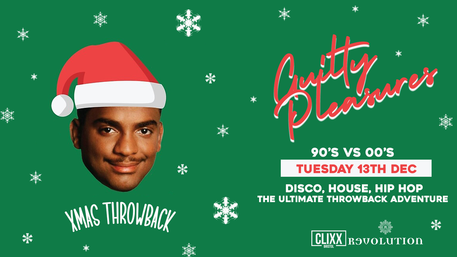 Guilty Pleasures 90’s vs 00’s – XMAS THROWBACK / End Of Term Special –  £2 TICKETS