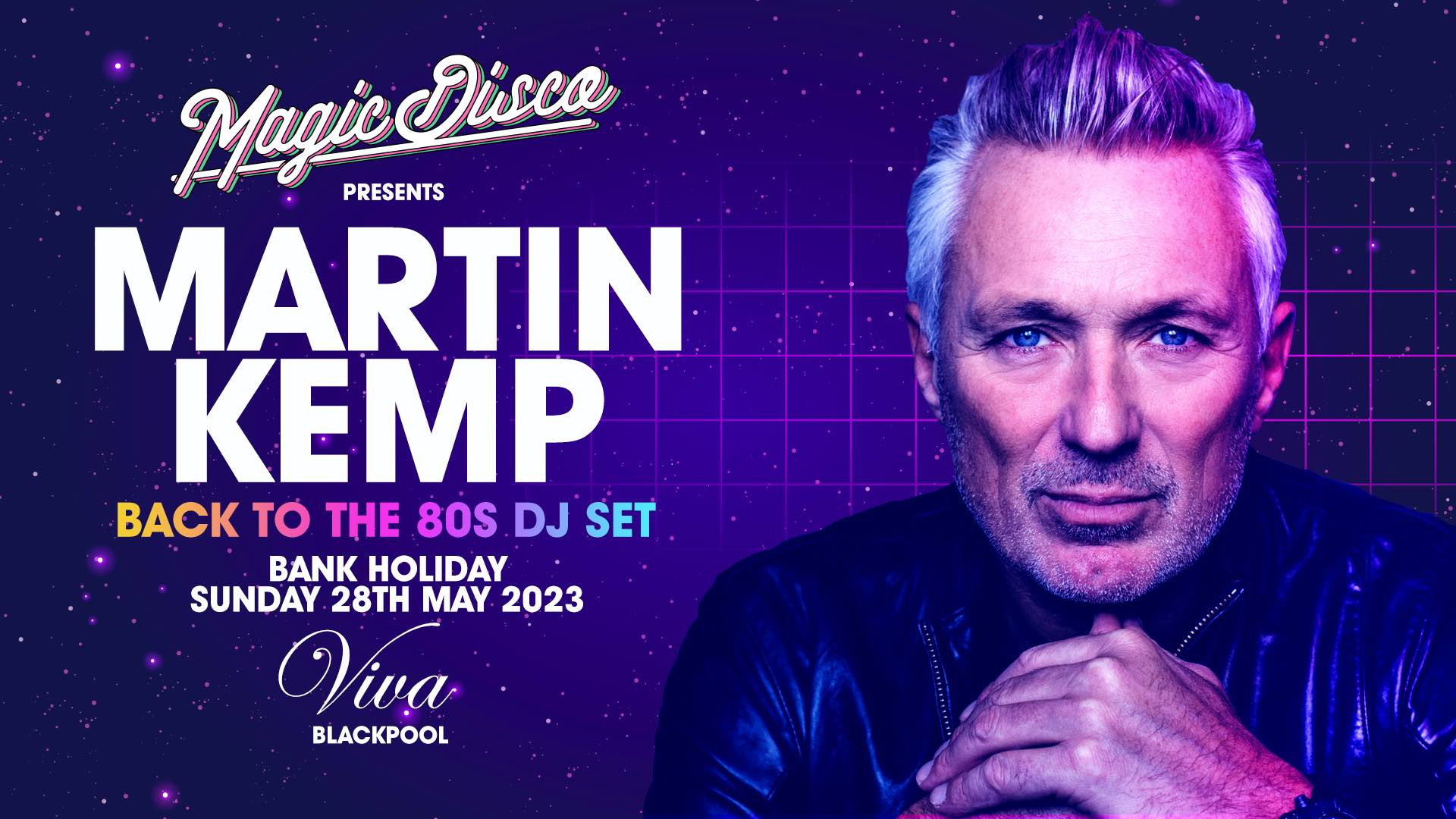 Martin Kemp Live DJ set – Back to the 80’s – Blackpool