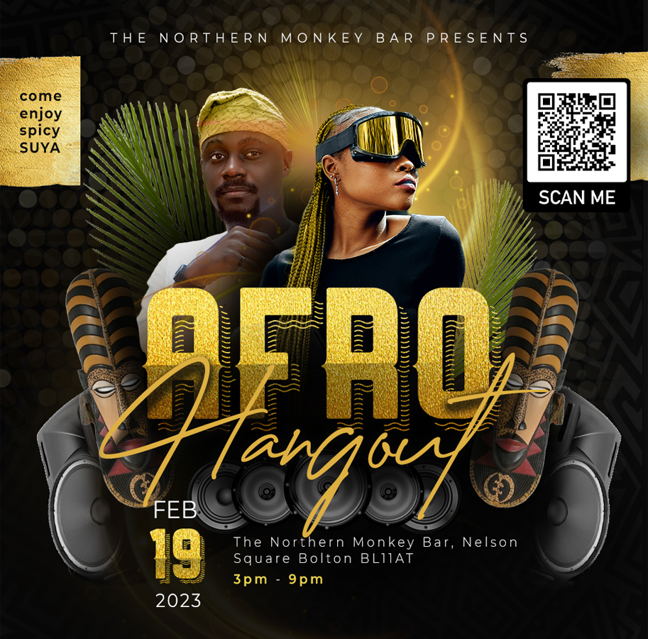 AfroHangout - Bolton (Valentine Special) at Northern Monkey Bar, Bolton ...