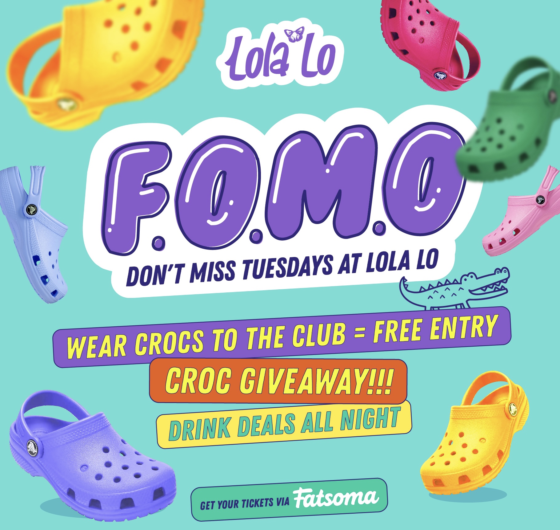 F.O.M.O – REFREHSERS GET YOUR CROCS OUT ❤️🐊