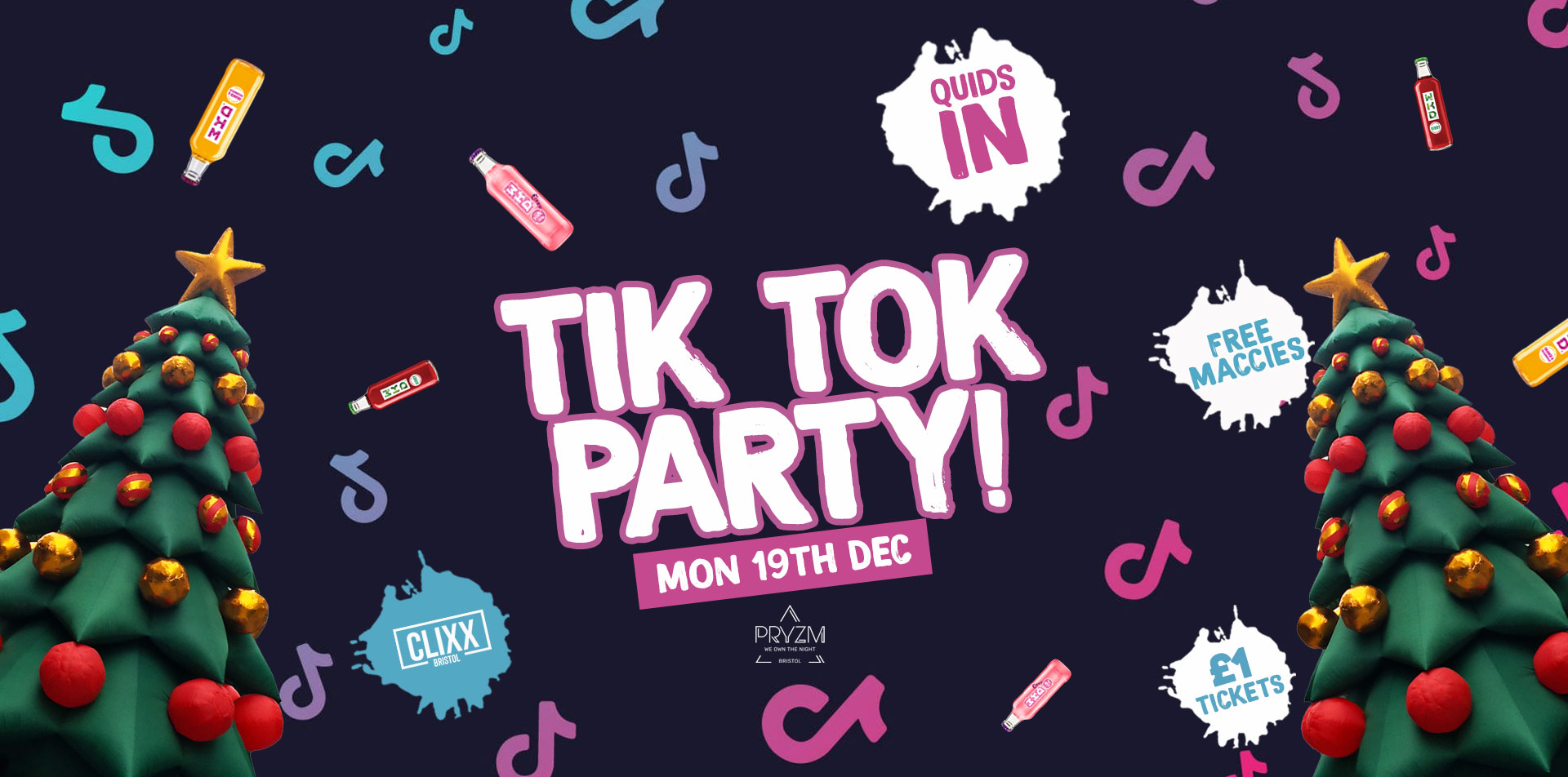 QUIDS IN – Xmas Tik Tok party –  £1 Tickets