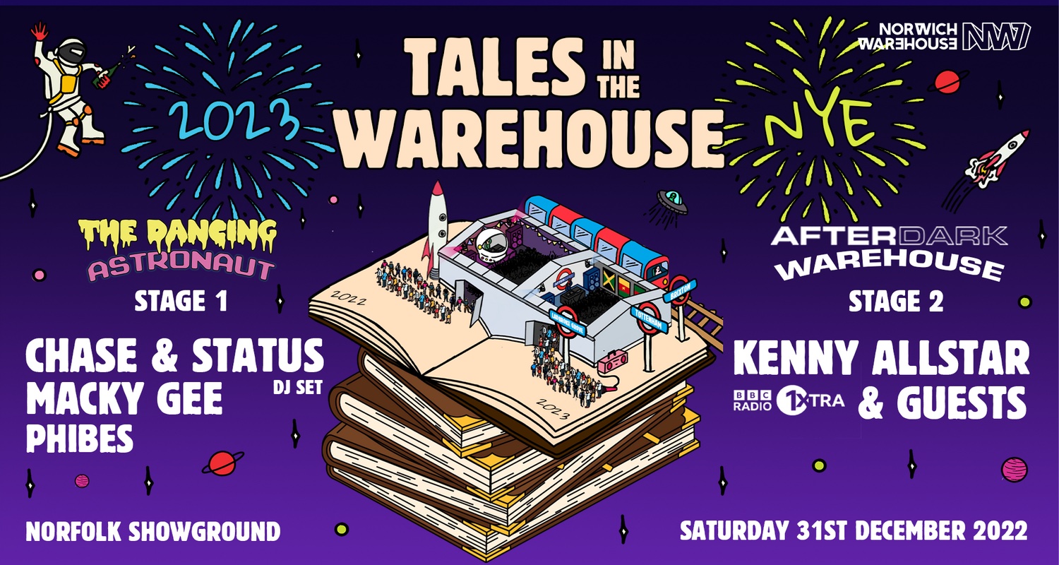 Tales In The Warehouse Norwich NYE Takeover 2 Rooms TDA (Chase