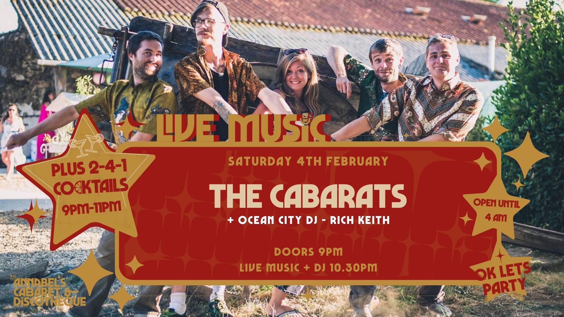 Live Music: THE CABARATS // Annabel’s Cabaret & Discotheque