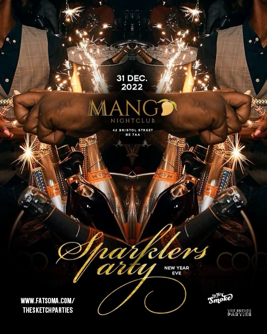 SPARKLERS NEW YEARS EVE PARTY 🍾 at Mango Night Club, Birmingham on 31st