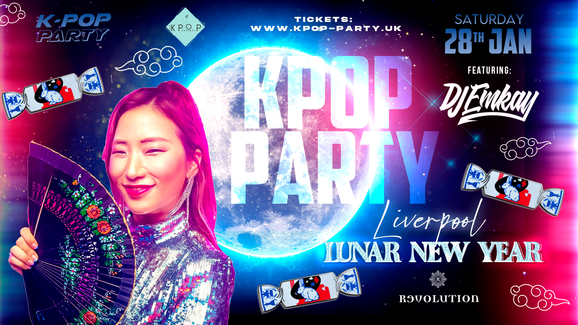 K-Pop Party Liverpool – LUNAR NEW YEAR with DJ EMKAY | Saturday 28th January