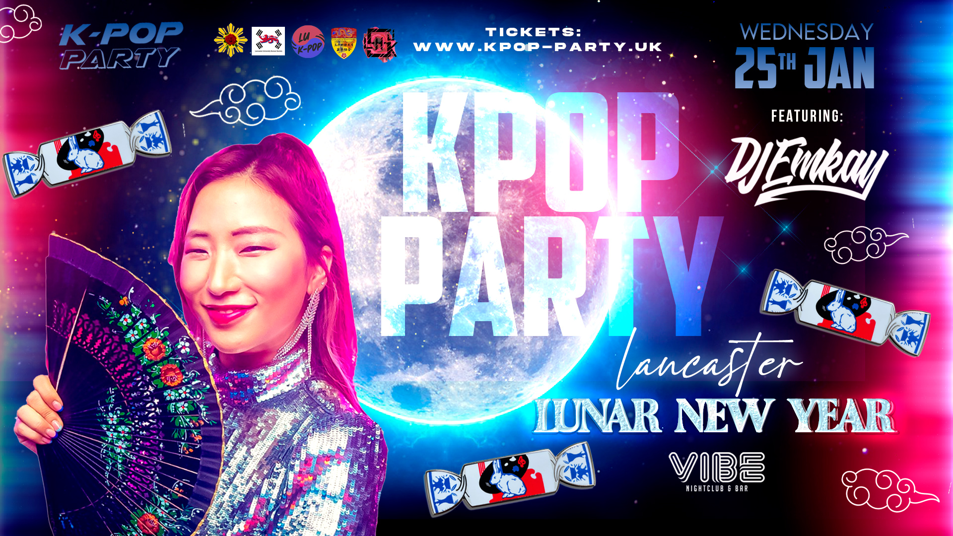 K-Pop Party Lancaster: LUNAR NEW YEAR with DJ EMKAY | Wednesday 25th January