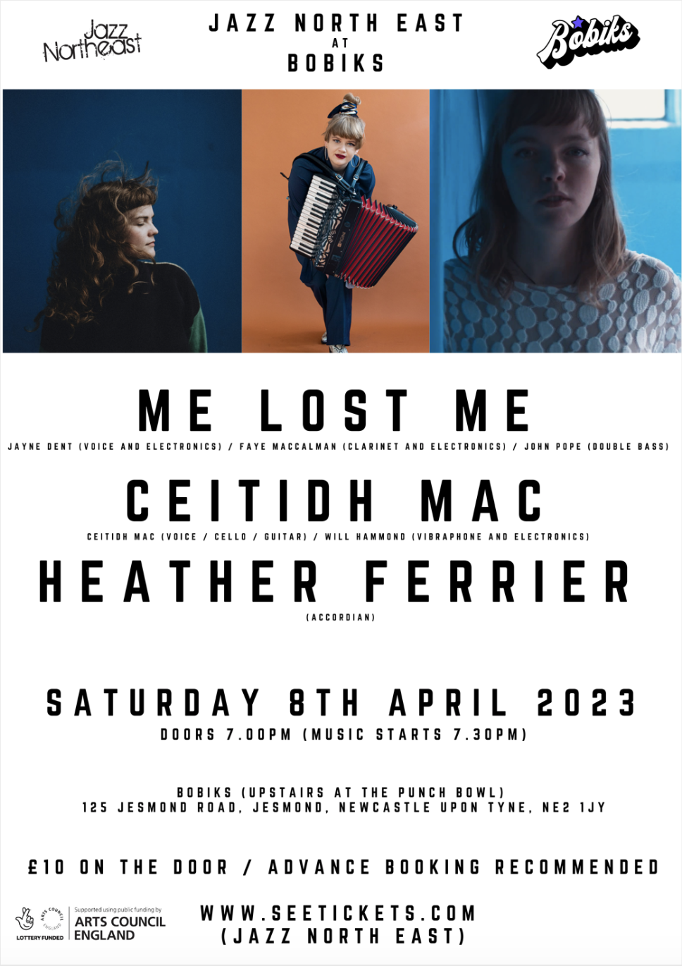 (SOLD OUT!) Me Lost Me + Ceitidh Mac + Heather Ferrier