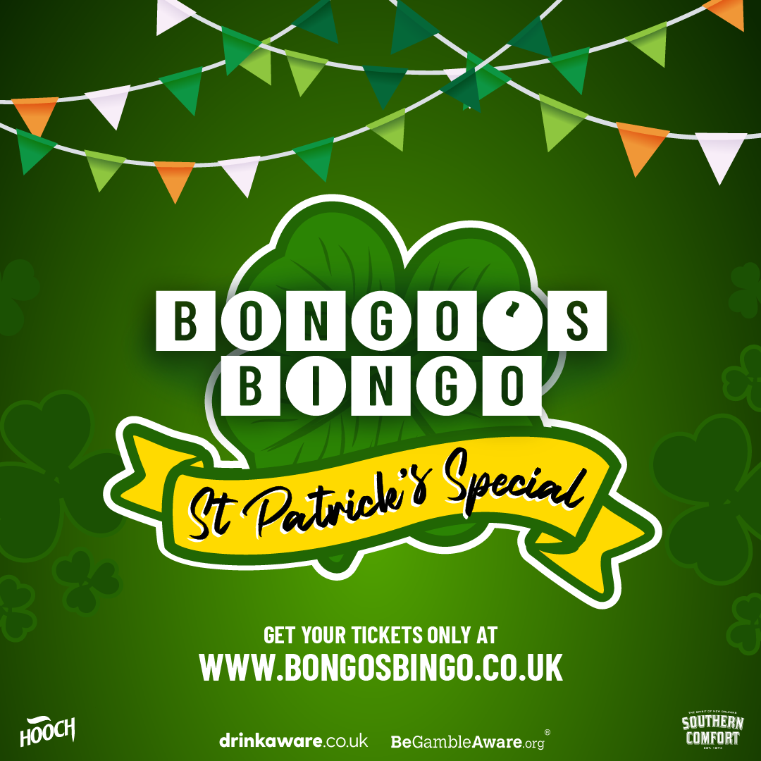 BONGO’S BINGO ST. PATRICKS DAY SPECIAL + AFTER PARTY – SOLD OUT!