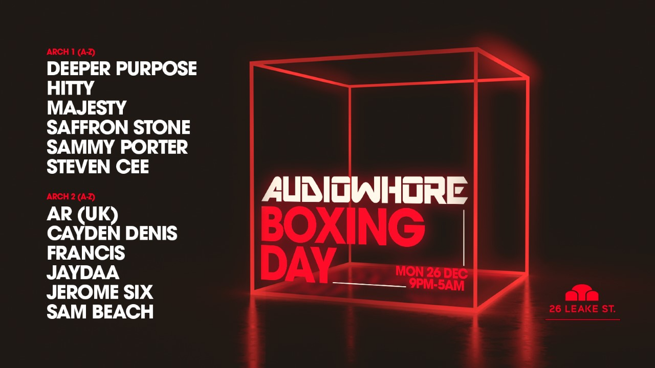 Audiowhore Boxing Day at 26 Leake Street