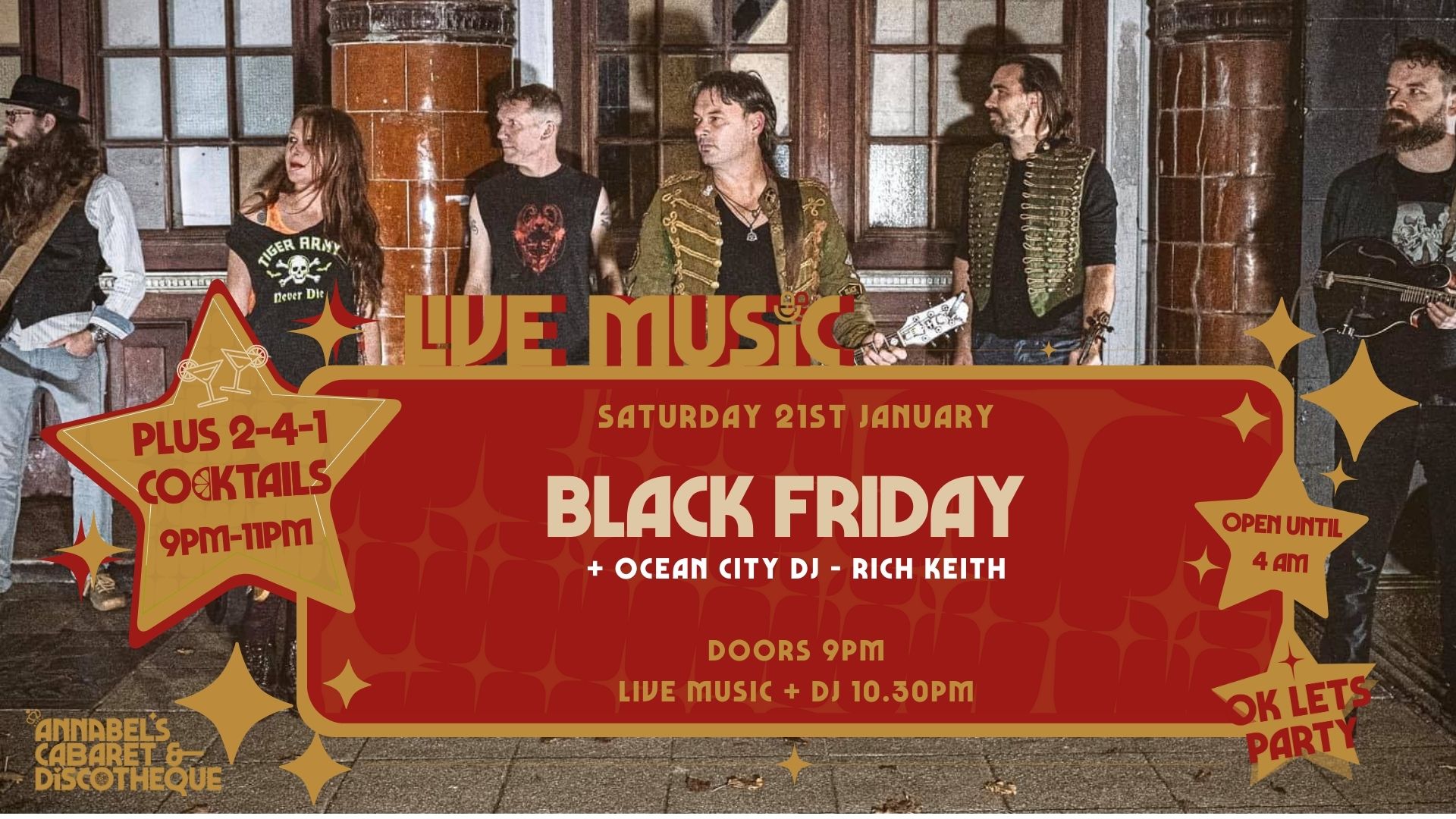 Live Music: BLACK FRIDAY // Annabel’s Cabaret & Discotheque