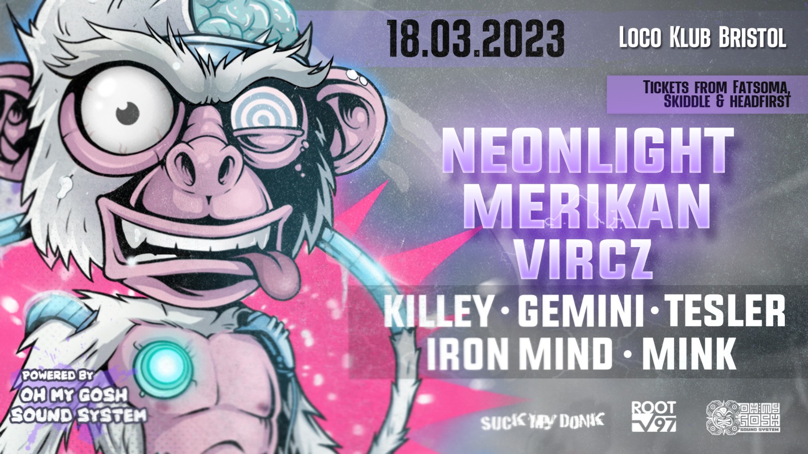 Neuroheadz Bristol – Live A/V show experience w/ Neonlight, Merikan + Neuroheadz live showcase