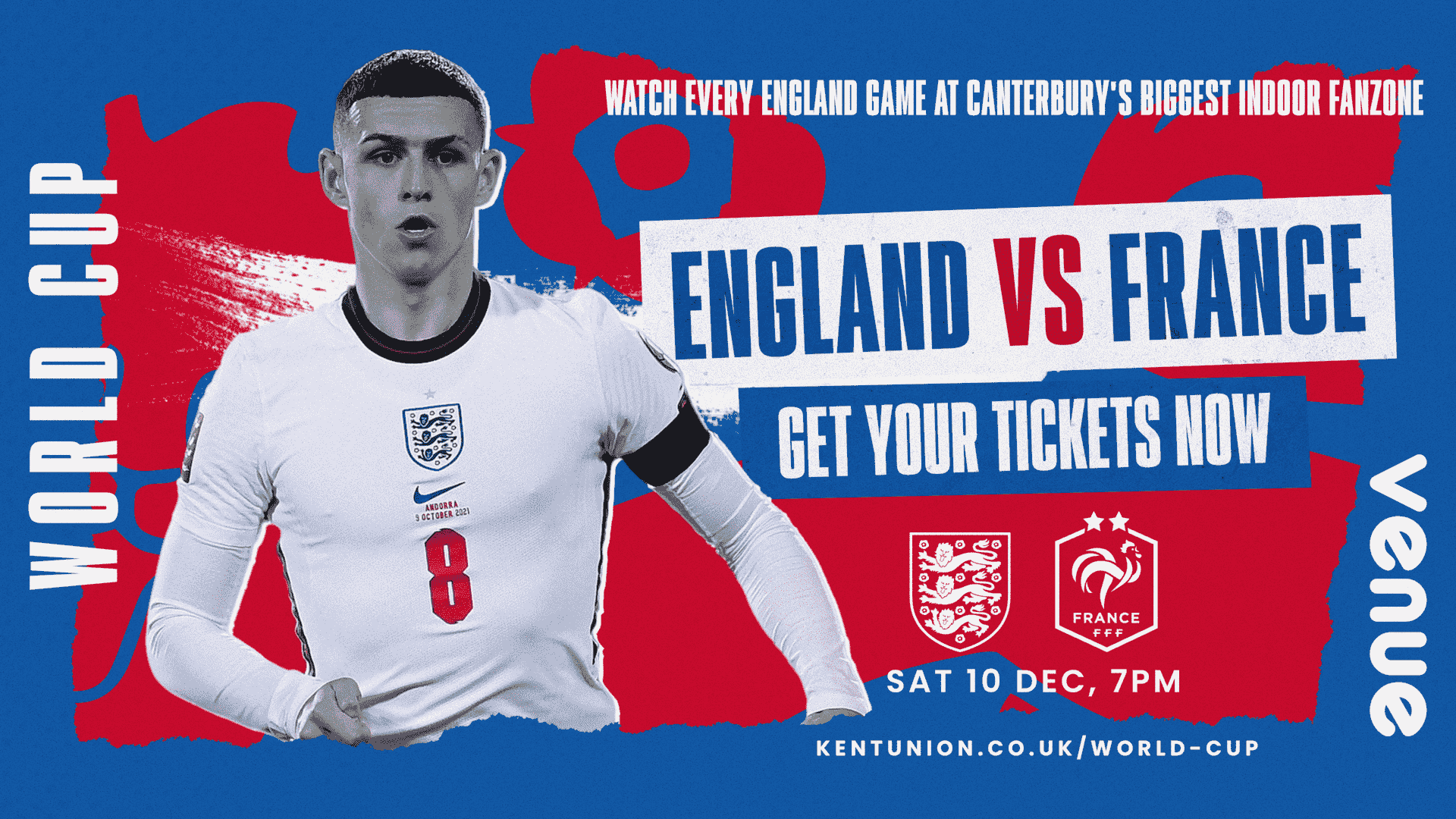 World Cup Fanzone England vs France (STUDENT ONLY) at The Venue