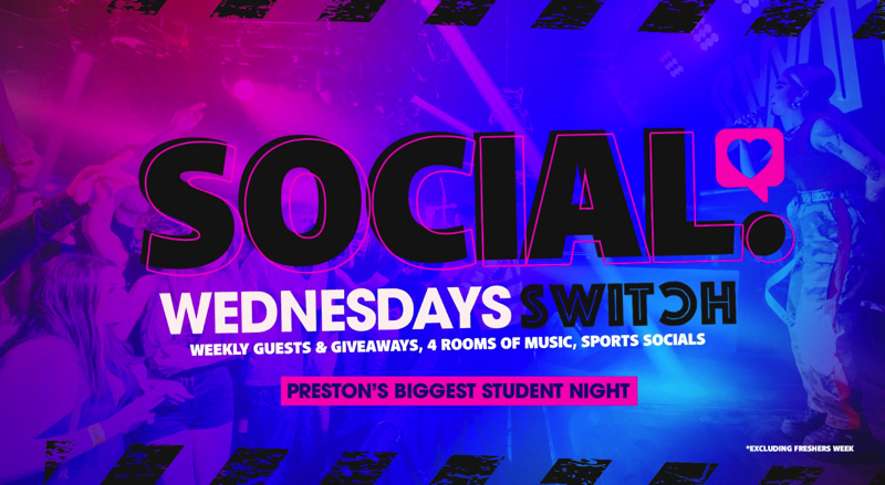 SOCIAL – Every Wednesday at SWITCH |