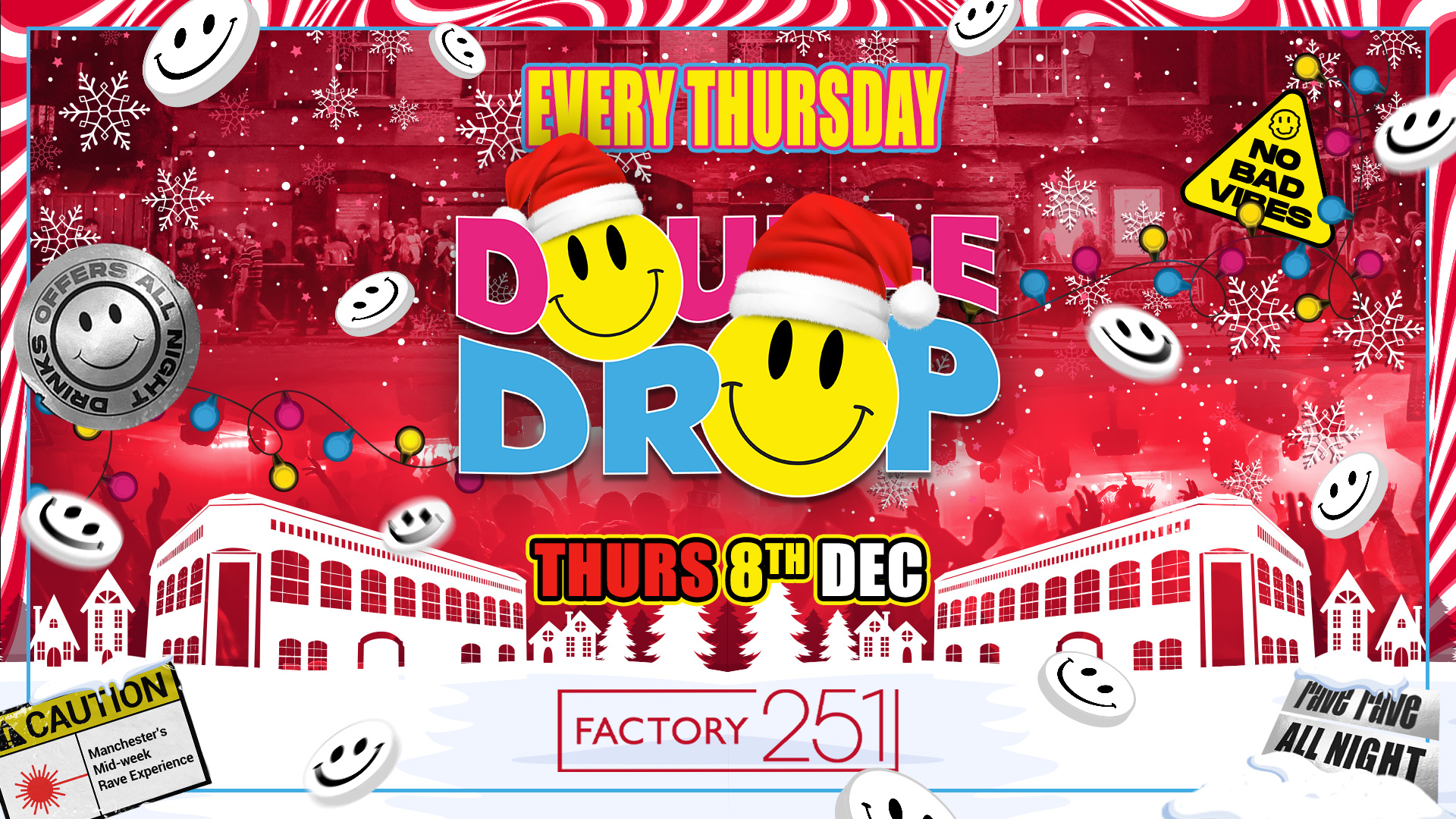DOUBLE DROP ⚠️ FACTORY  | MCR’S FAVOURITE RAVE THURSDAY 🚧