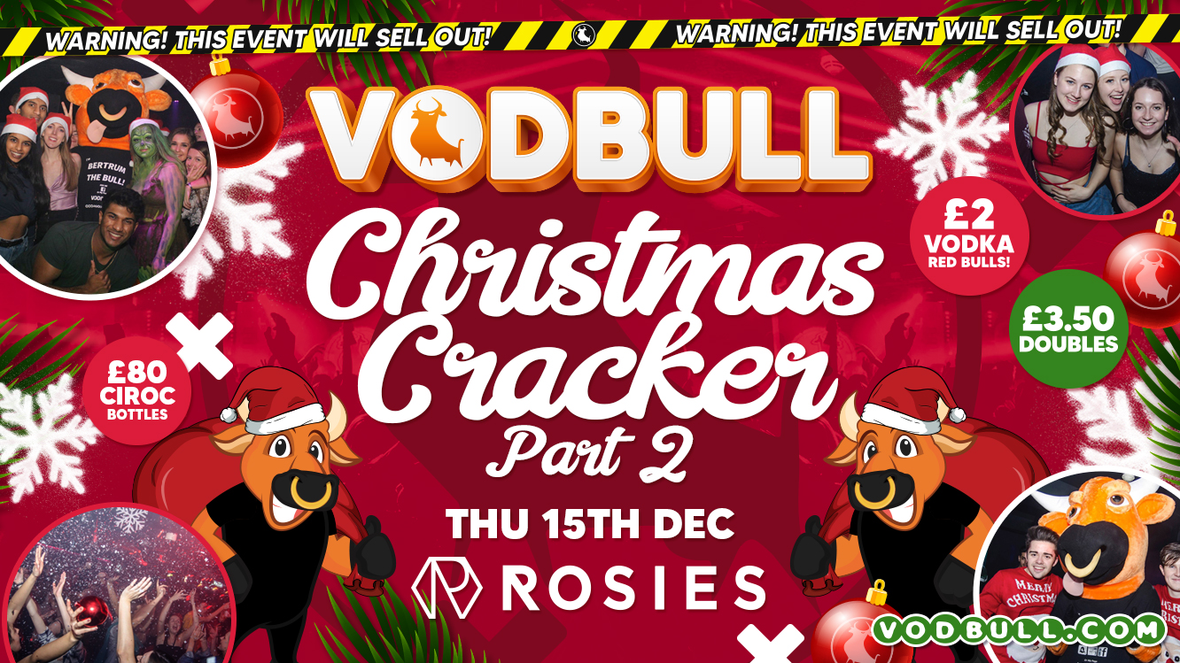 🧡[FINAL TIX]🎅The Vodbull CHRISTMAS CRACKER at ROSIES!!🎅 PART TWO! 🎉END