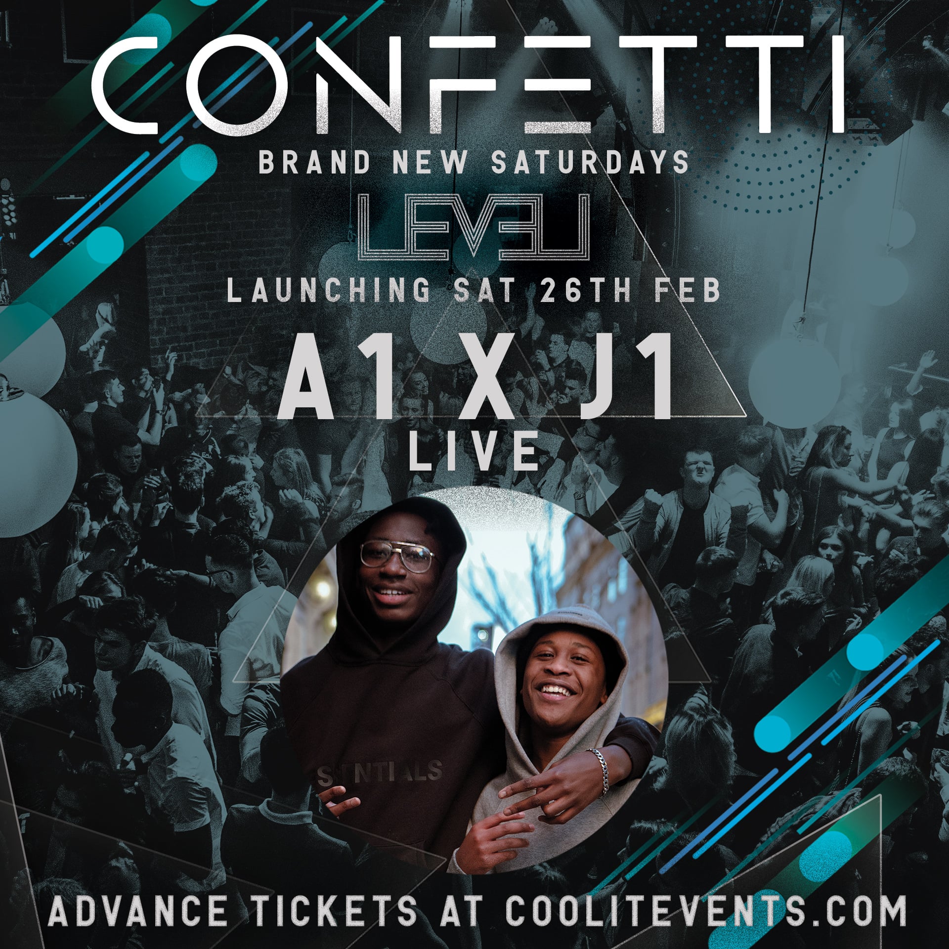 CONFETTI Saturdays Launch : A1 x J1 Live