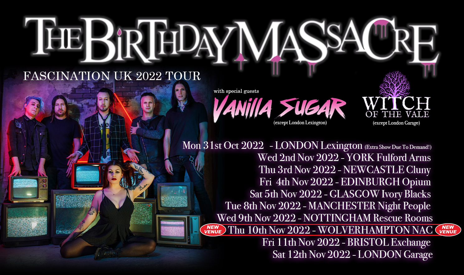 THE BIRTHDAY MASSACRE – Fascination UK 2022 Tour