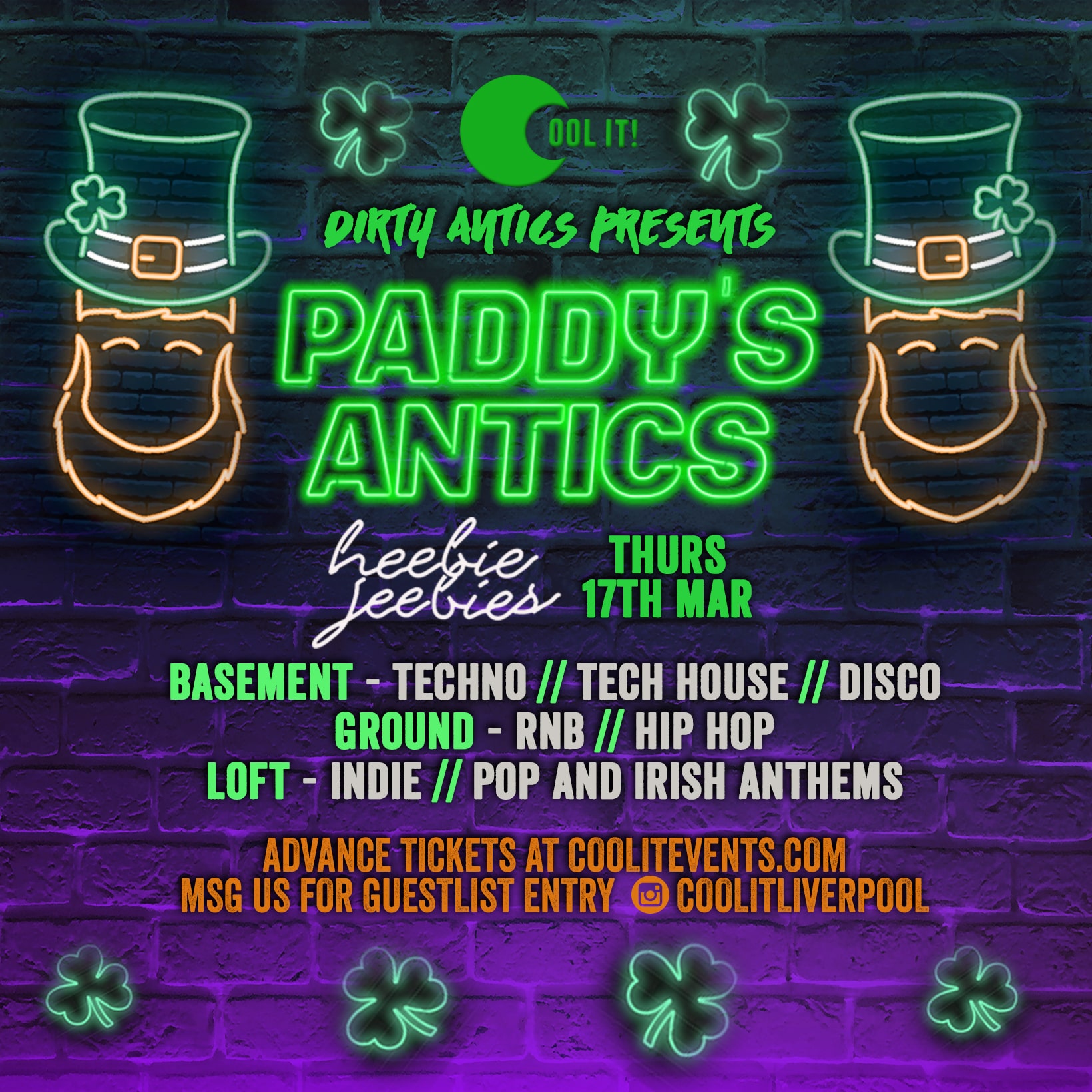 Dirty Antics Thursdays : Paddy’s Antics