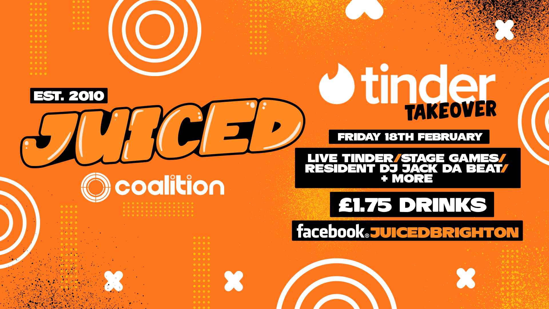 JUICED Fridays x Tinder Takeover – 18.02.22