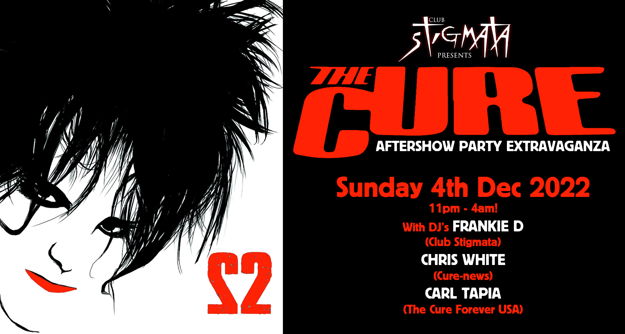 THE CURE – Aftershow Party Extravaganza 2022