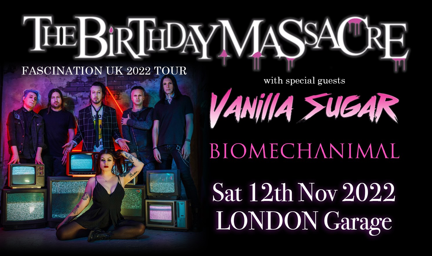 THE BIRTHDAY MASSACRE – Fascination UK 2022 Tour