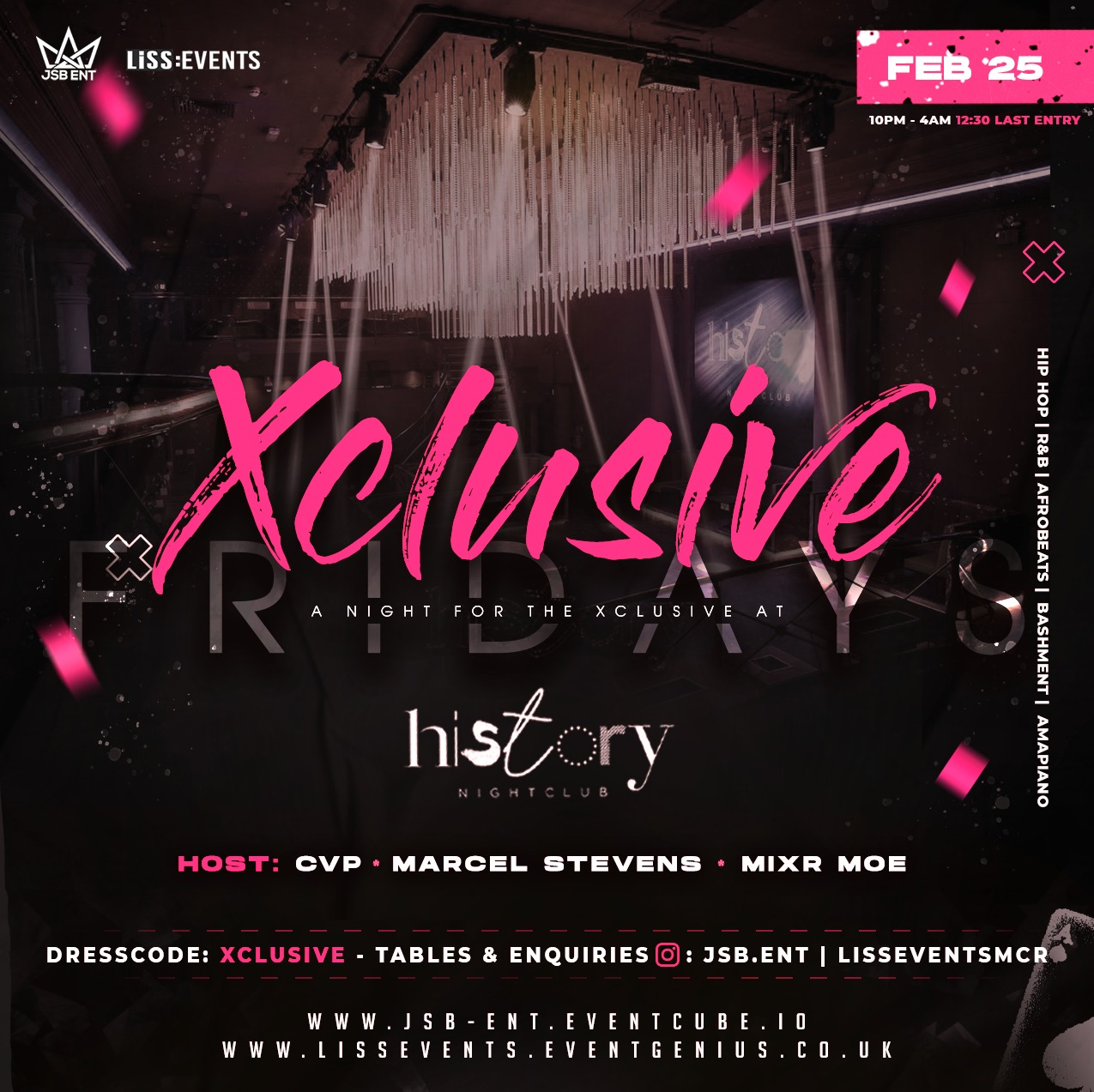 XClusive -Afrobeats/ Dancehall/ Hip Hop/ R&B/ Amapiano - Final Fridays ...