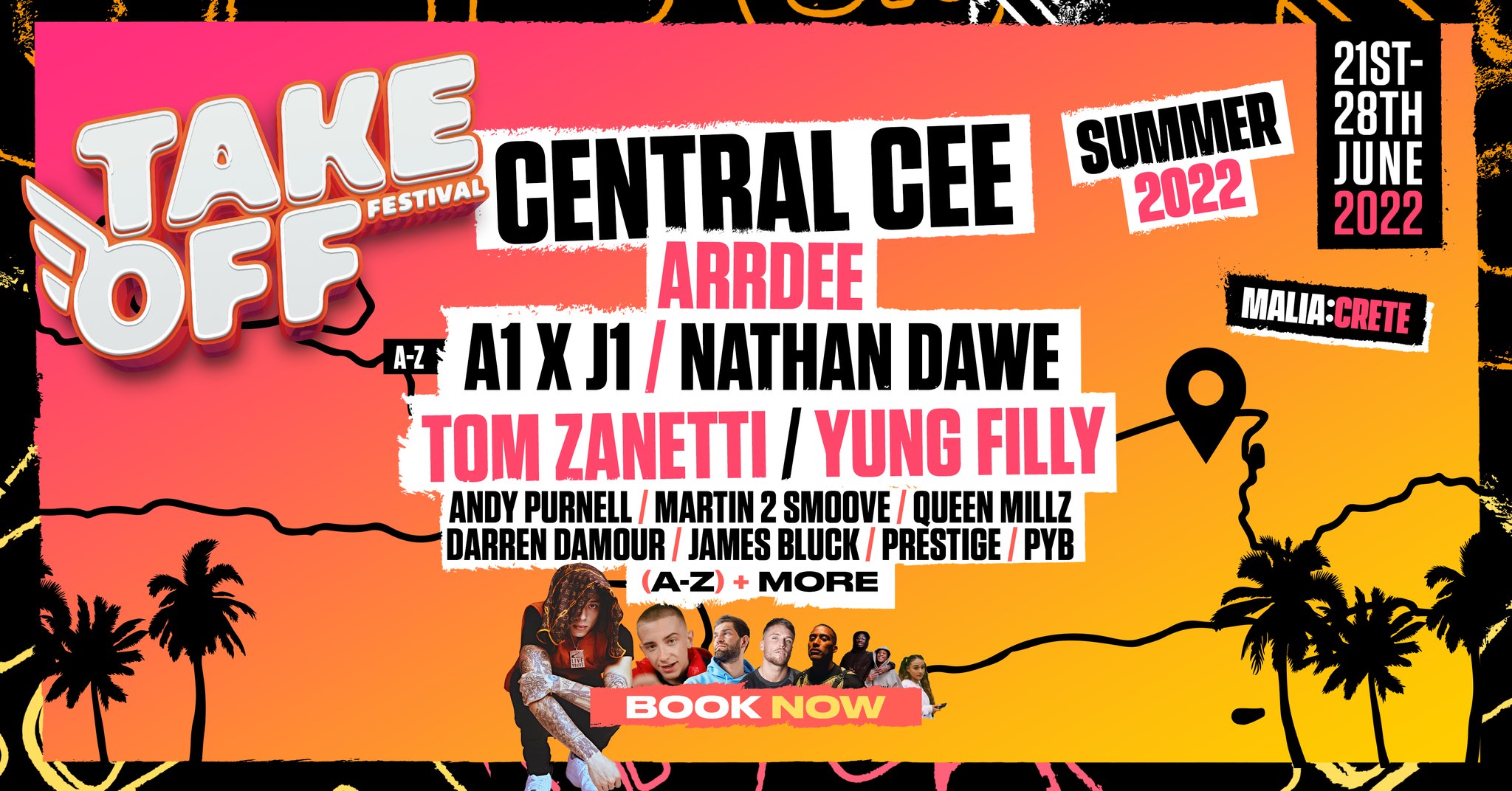 Take Off Festival 2022  ✈️  – Malia, Crete  |  ft Central Cee, Arrdee, Yung Filly, Nathan Dawe & More!