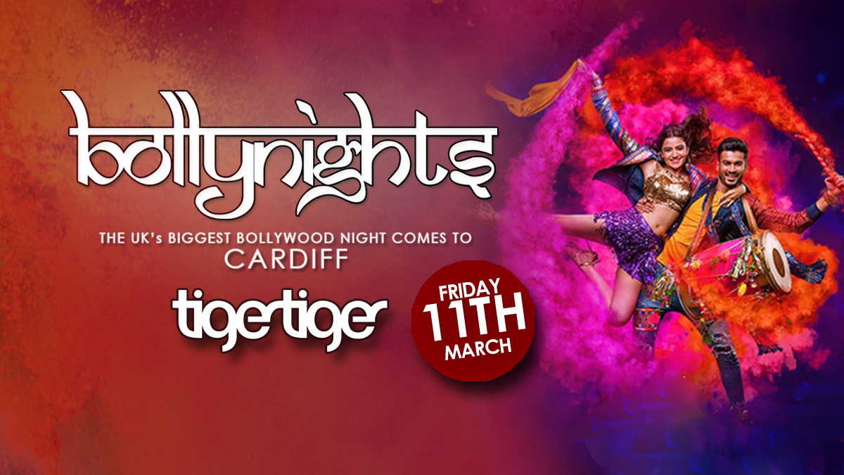 Bollynights Cardiff: Launch: HOLI | Friday 11th March at Tiger Tiger  Cardiff, Cardiff on 11th Mar 2022 | Fatsoma