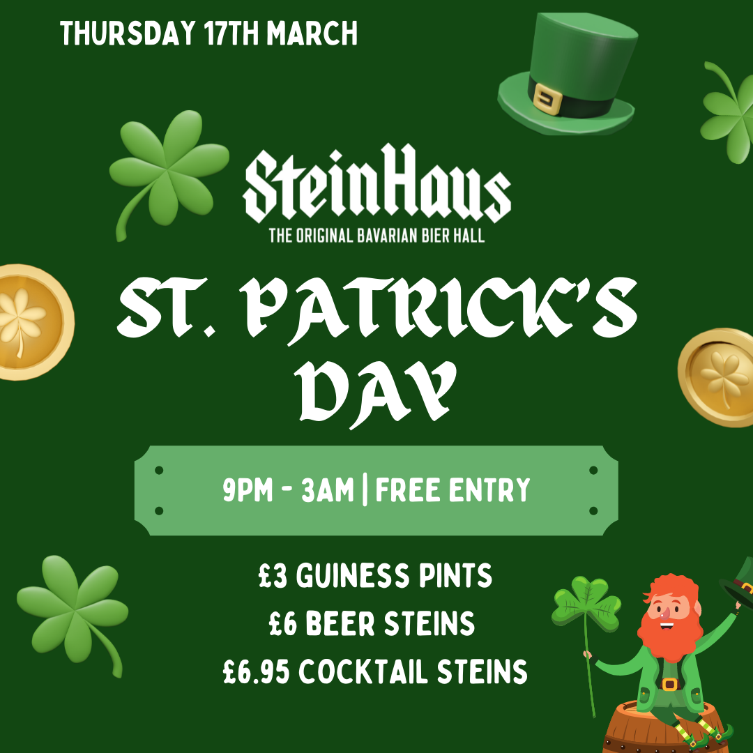 Thursday: Paddys Day Party