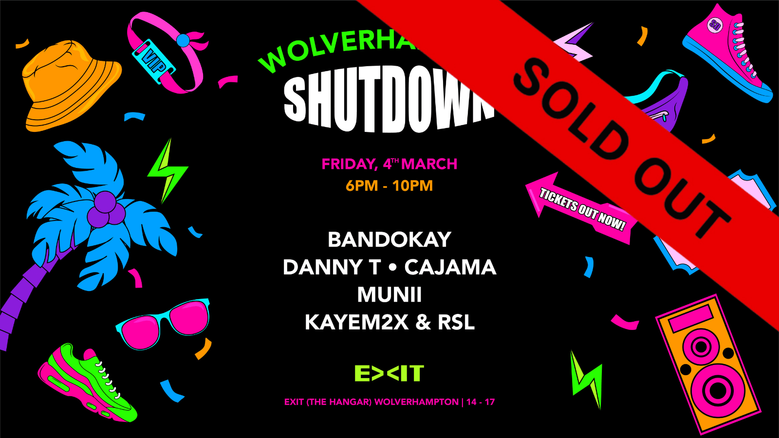 Shutdown Wolverhampton at The Hangar Wolverhampton on 4th Mar