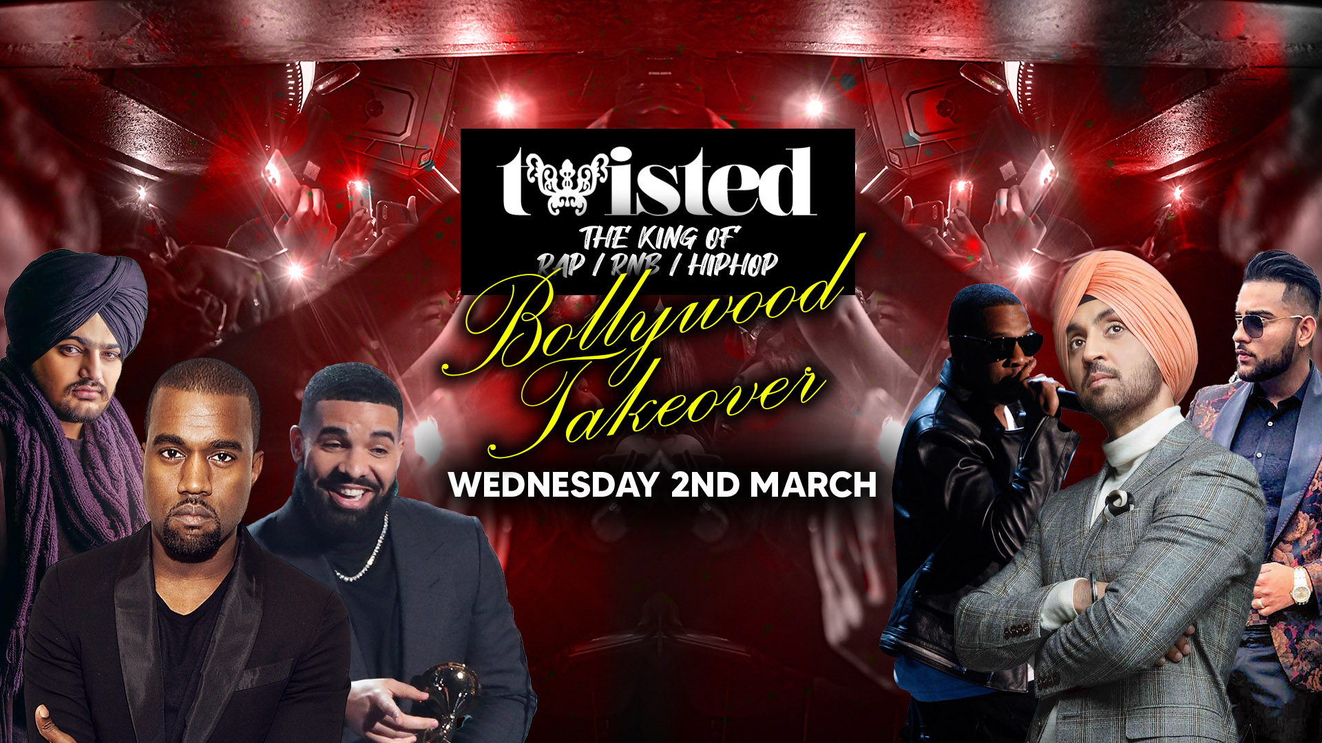 Twisted – Bollywood Takeover [2-4-1 DRINKS]