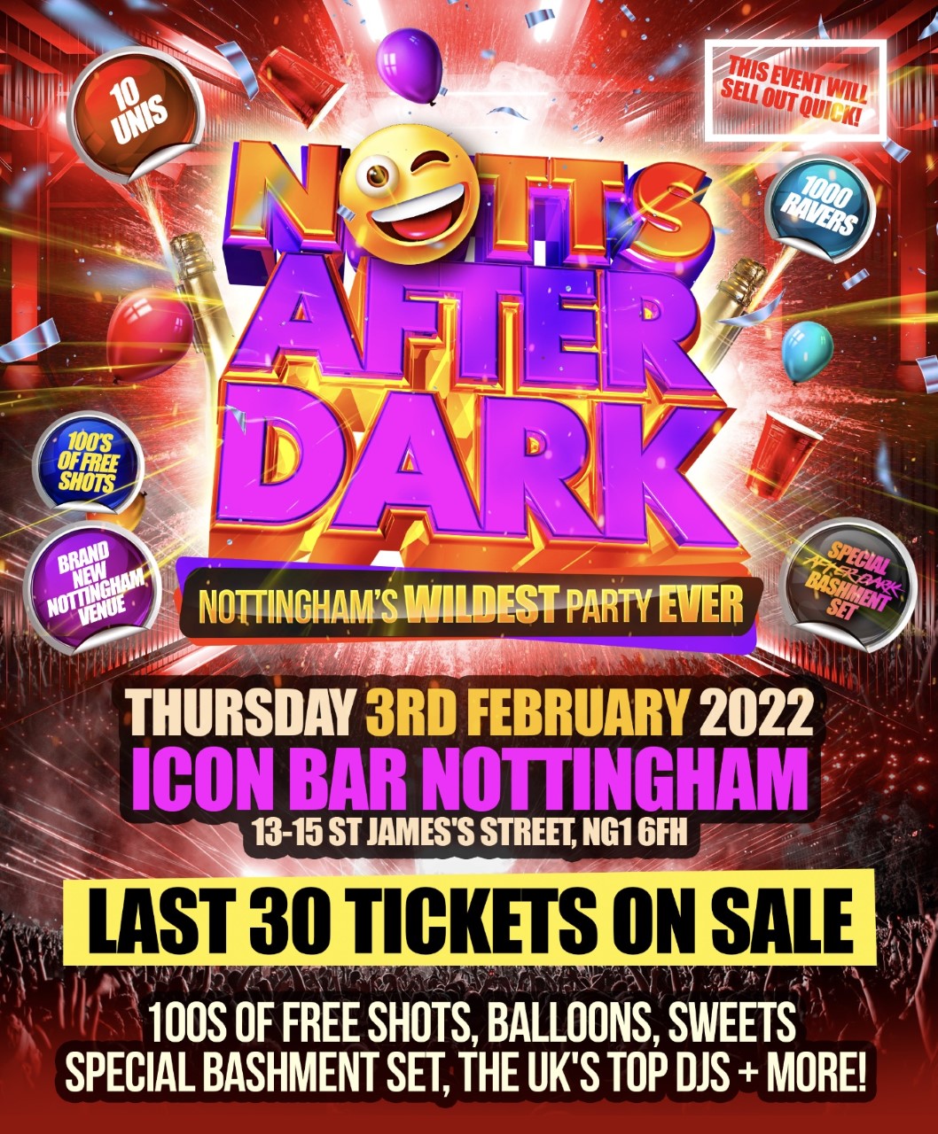 NOTTS AFTER DARK - Nottingham's Wildest Party EVER! at ICON, Nottingham ...
