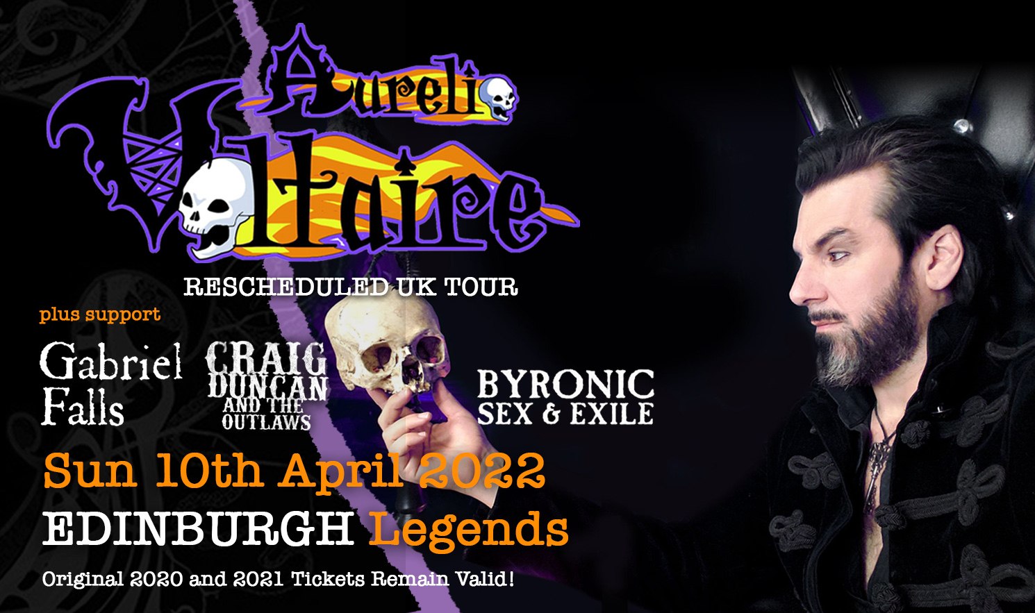 AURELIO VOLTAIRE + Gabriel Falls + Craig Duncan and the Outlaws + Byronic Sex & Exile