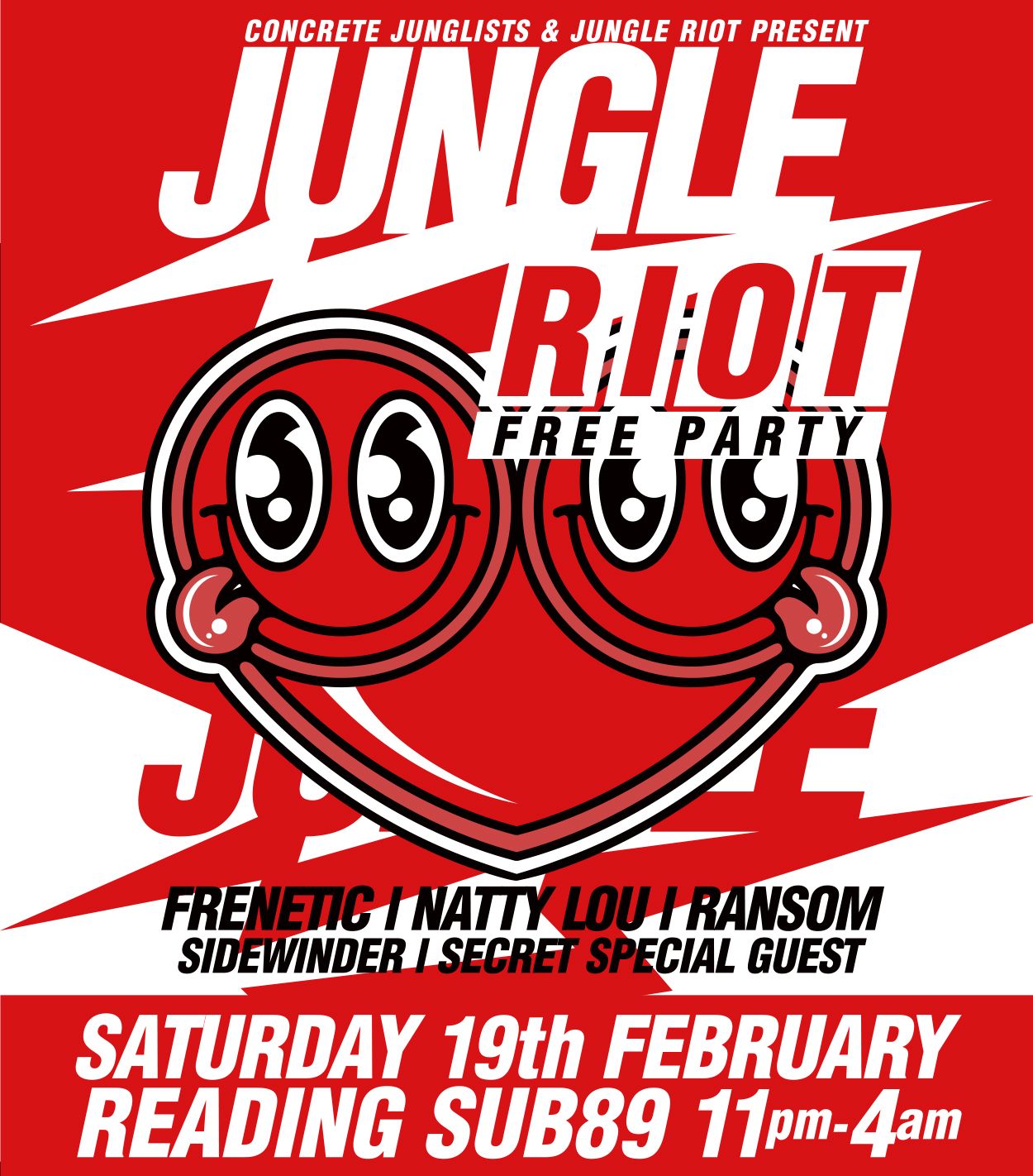 Concrete Junglists & Jungle Riot FREE PARTY