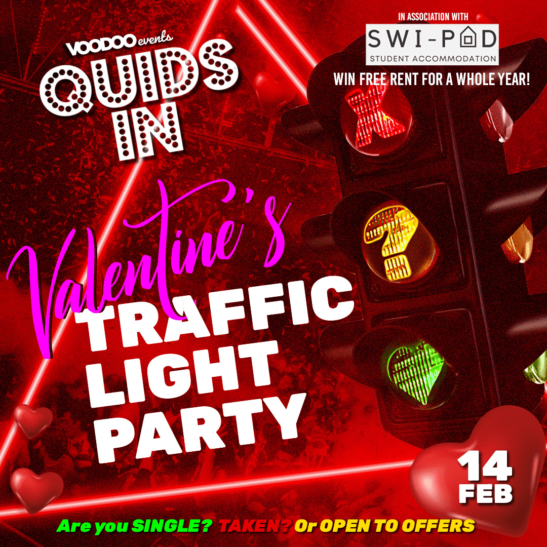 Quids In Mondays – 14th February – Valentines Traffic Light Party