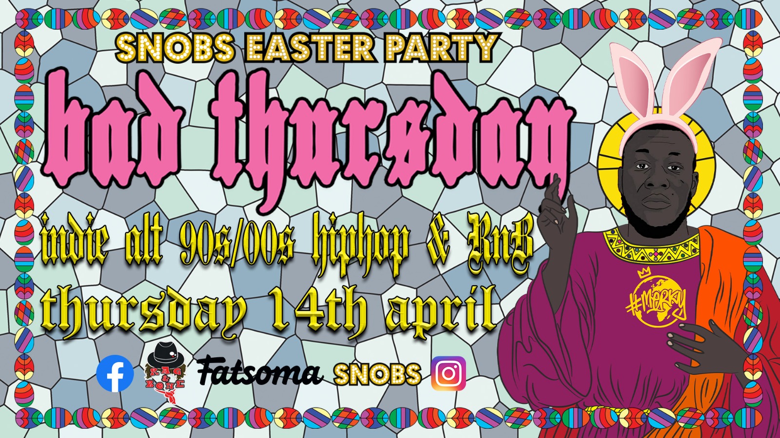 Easter Bad Thursday 14th April Bank Holiday