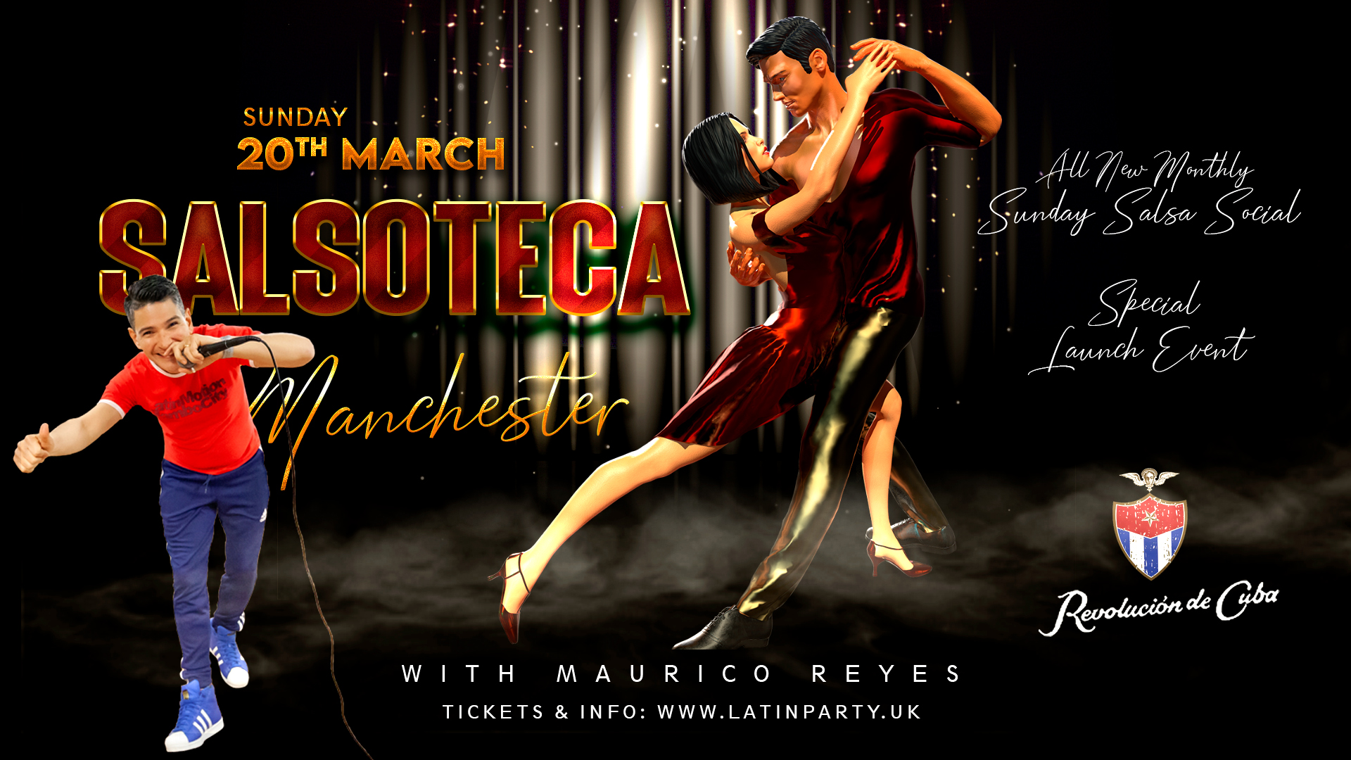 Salsoteca Manchester – Sunday Salsa Social with Mauricio Reyes | Revolucion de Cuba